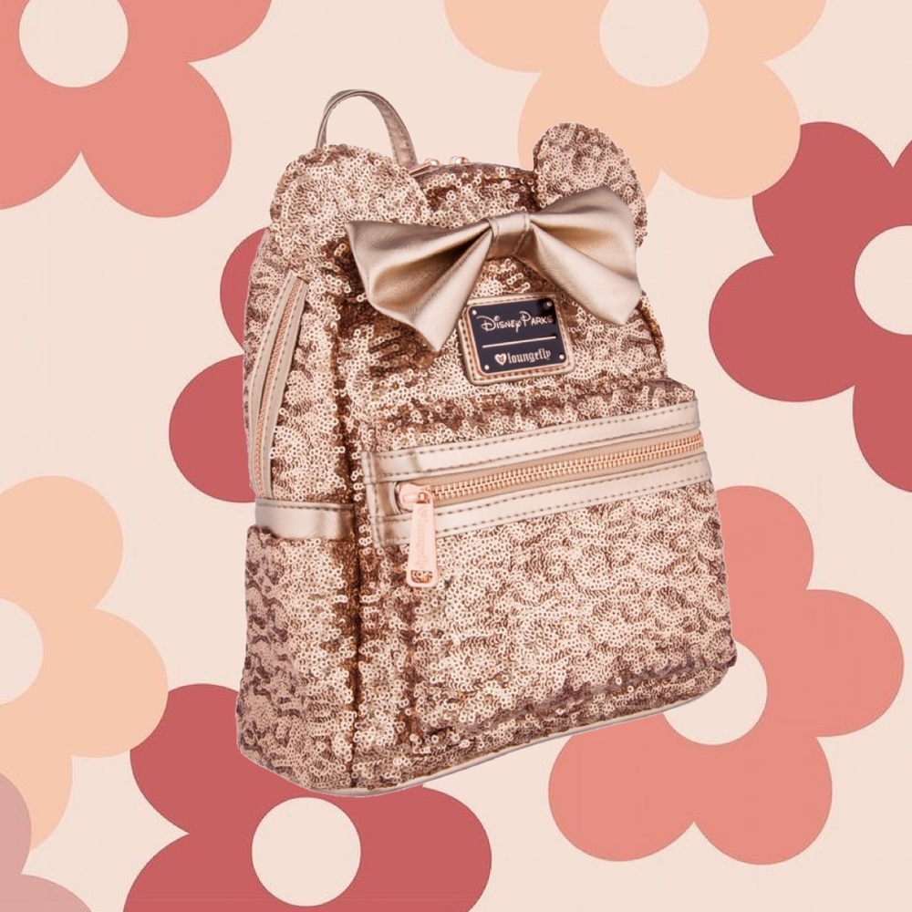 Disney Parks Loungefly Rosegold Backpack